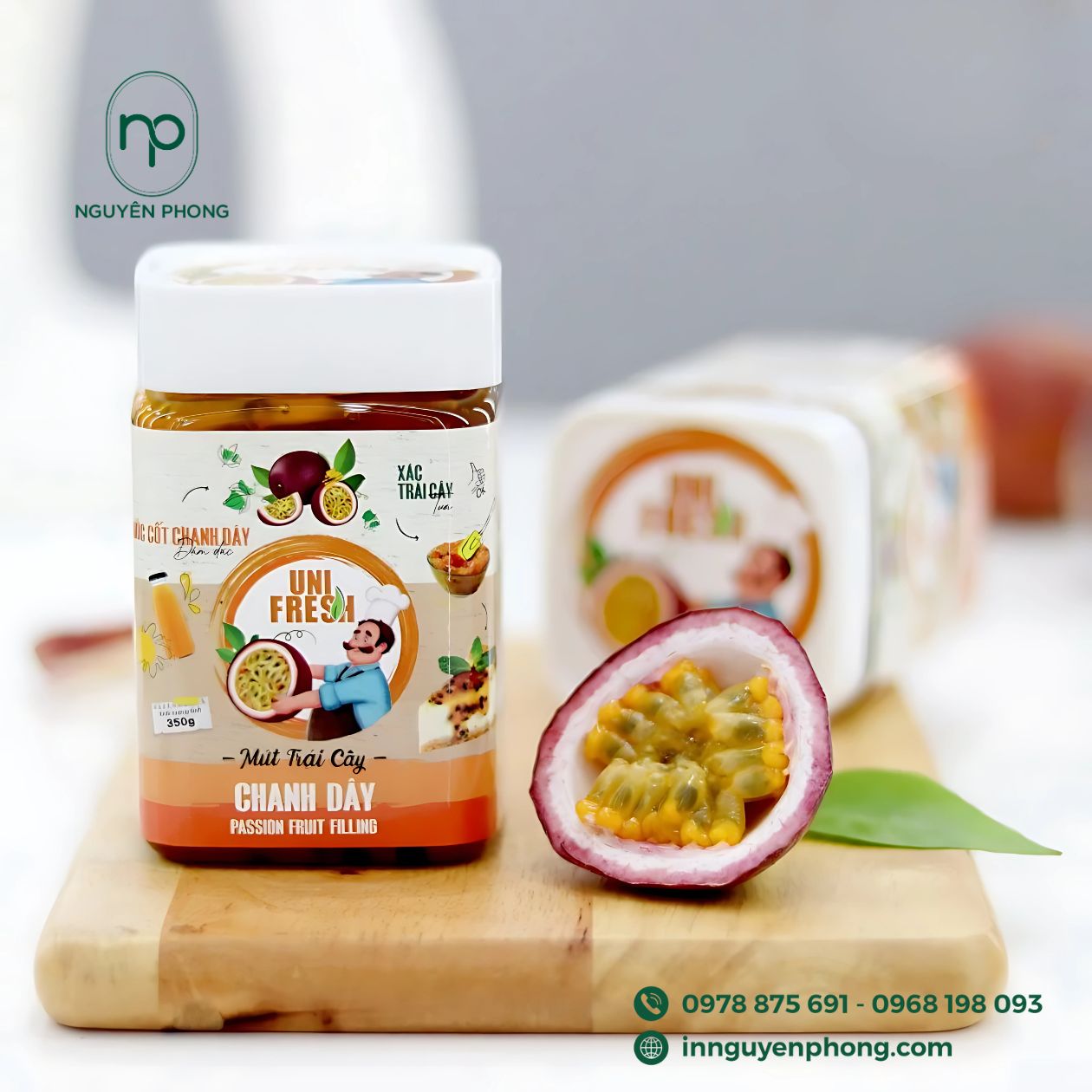 Tem nhãn sản phẩm chanh dây